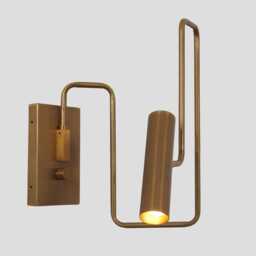 Modern Brass Adjustable Wall Sconce - Mid-Century Style Lamp - thumbnail 3