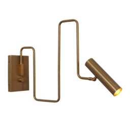 Modern Brass Adjustable Wall Sconce - Mid-Century Style Lamp - thumbnail 1