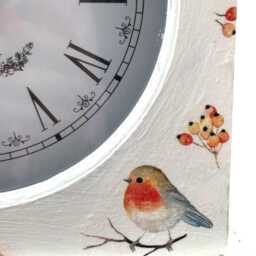 Mantle Clock, Robin Mantel Clocks For Mantel, Standing Gifts, Home Decor, Gift Mum, Mothers Day Present - thumbnail 2
