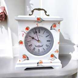 Mantle Clock, Robin Mantel Clocks For Mantel, Standing Gifts, Home Decor, Gift Mum, Mothers Day Present - thumbnail 1