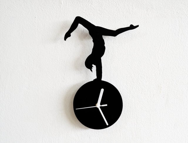 Gymnastics Silhouette - Wall Clock - image 1
