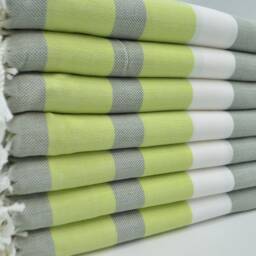 "Green Towel, Peshtemal Towel, Bath Towel, Turkish Towel, 40""x67" - thumbnail 2