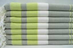 "Green Towel, Peshtemal Towel, Bath Towel, Turkish Towel, 40""x67" - thumbnail 1