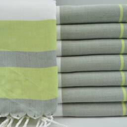 "Green Towel, Peshtemal Towel, Bath Towel, Turkish Towel, 40""x67" - thumbnail 3