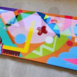 Handcrafted Colorful Resin Wall Art, Abstract Epoxy Decor - 45.5'' X 25'' - thumbnail 2