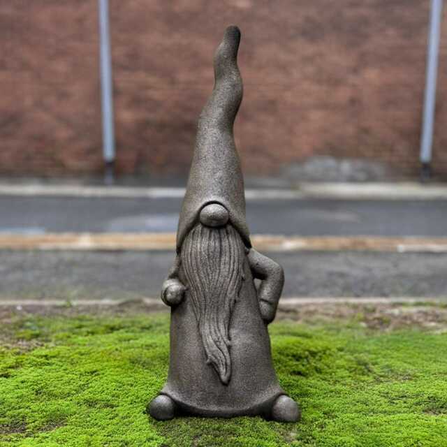 Nordic Gnome Sculpture Concrete Figurine Outdoor Troll Statue Stone Pixie Ornament Gnome Lover Gift Front Door Decoration Yard Art - image 1