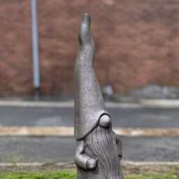 Nordic Gnome Sculpture Concrete Figurine Outdoor Troll Statue Stone Pixie Ornament Gnome Lover Gift Front Door Decoration Yard Art - thumbnail 3