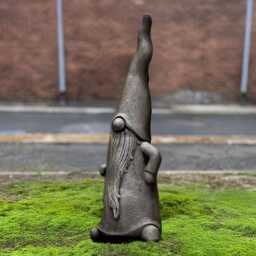 Nordic Gnome Sculpture Concrete Figurine Outdoor Troll Statue Stone Pixie Ornament Gnome Lover Gift Front Door Decoration Yard Art - thumbnail 2
