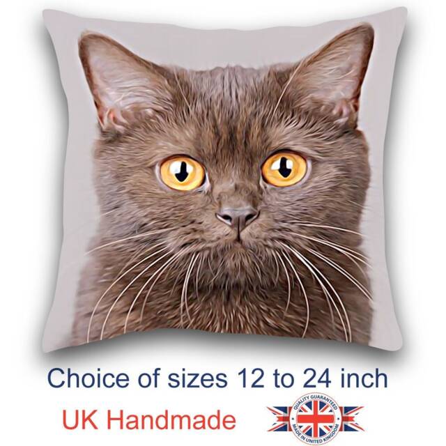 Brown Shorthair Cushion, Choice Of Sizes, Handmade - image 1