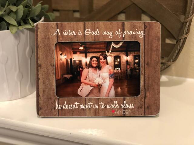 Personalized Sister Picture Frame Custom Photo Gift, Forever Friends - image 1