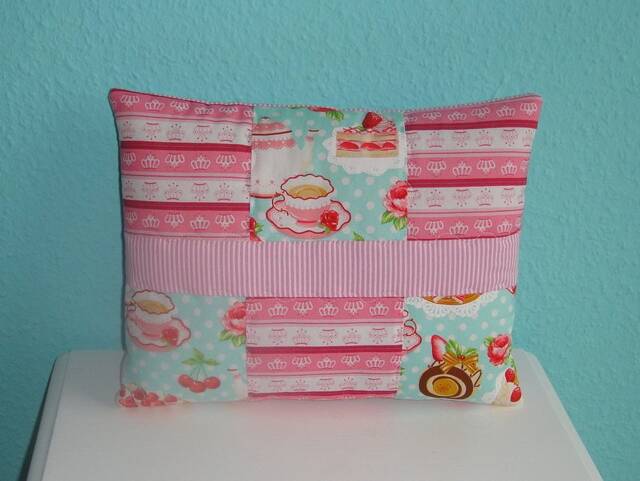 Decopillows...teetime...cuddle Pillows...children's Room...decoration...girls...patchwork...playing...baby - image 1