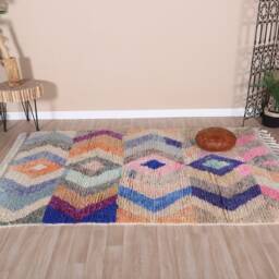 Soft Boujaad Rug, Pink Moroccan Rug 5x7 Ft - thumbnail 2