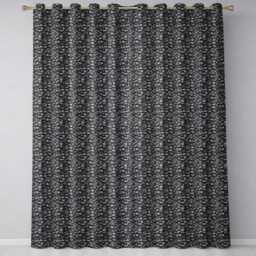 Grey Stone Pebble Rock Texture Seamless Pattern Readymade Eyelet Ring Top Thermal 100% Blackout Curtains - thumbnail 2