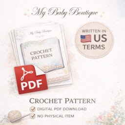 Patchwork Crochet Baby Blanket Pattern - - PDF Download - thumbnail 2