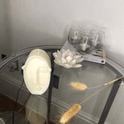 Abstract Face Candle - Soy Wax Beige Home Interior Accessories Homeware House Warming Gift - thumbnail 3