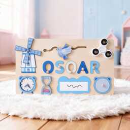 Personalized Baby Name Puzzle, Custom Wooden Toddler Puzzle Gift, Gift For Girl, Baby's 1st Birthday Gifts 1 Year Old - thumbnail 4