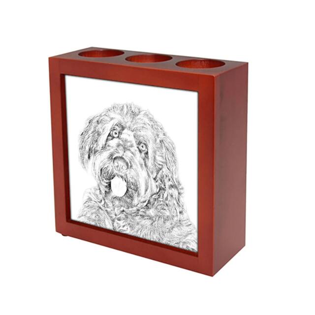 Otterhound - Wooden Stand For Candles/Pens With The Image Of A Dog New Collection - image 1