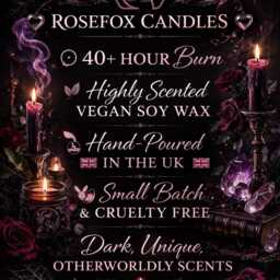 Honey, Tobacco, Sandalwood & Bourbon Candle - Letters Left Burning Literary Dark Academia Soy Wax - thumbnail 3