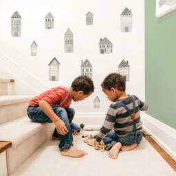 Evergreen Village - Regular Fabric Wall Decal Mej - thumbnail 3