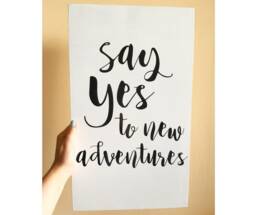 Adventure Wood Wall Art Farmhouse Bedroom Decor - thumbnail 1