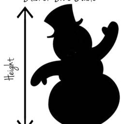 20 X Vinyl Snowman Stickers, Decal Mural. Cardmaking, Gift Wrapping, Crafting, Christmas Wall, Window, Mirror Decor - thumbnail 3