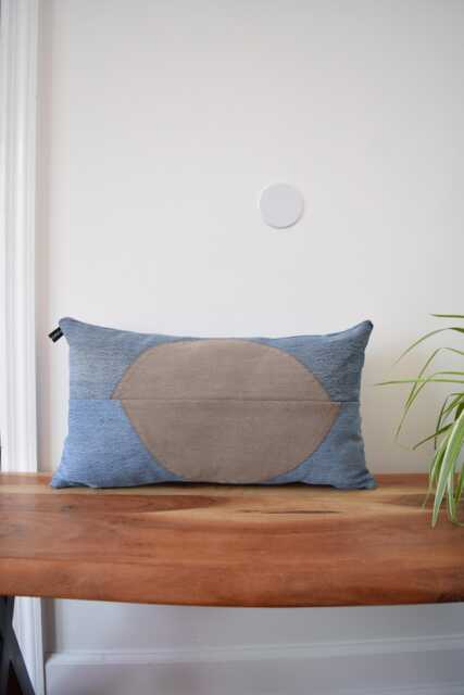 Denim Pillow Cover 12x 21'' - image 1