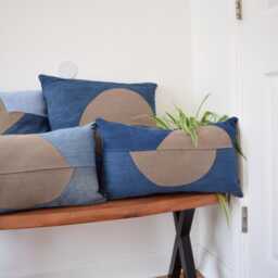 Denim Pillow Cover 12x 21'' - thumbnail 3