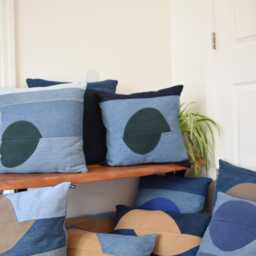 Denim Pillow Cover 12x 21'' - thumbnail 4