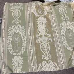 Scottish Madras Lace Curtain Panel Jacobean Tassels Motif, 66 - thumbnail 3