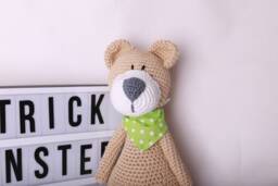 Crochet Playwatch Bruno Bear Teddy - thumbnail 1