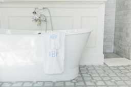 Embroidered Guest Towels // Bath & Hand Towel, Monogram Towels, Custom Bathroom Monogrammed - thumbnail 1