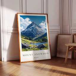 Mount Snowdon Poster Wales Travel Print, Eryri National Park Wall Art - thumbnail 3