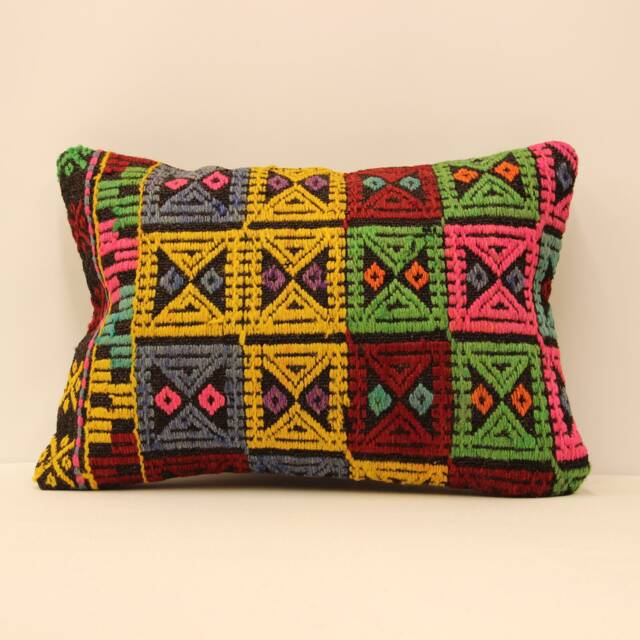 Rug Lumbar Kilim Pillows 14x20 Inch(35x50 cm Bohoturkish Kilim Pillowcover Chair Small Oblong Cushion Cover Tribal Pillow 4Bef-129 - image 1