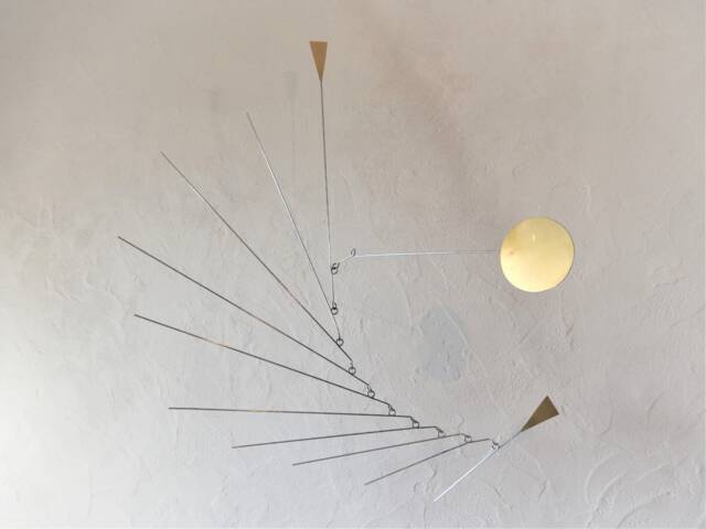 Mid-Century Brass Hanging Mobile - image 1