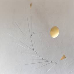 Mid-Century Brass Hanging Mobile - thumbnail 3
