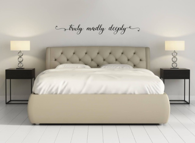 Truly Madly Deeply Quote Vinyl Wall Decal Sticker Art - image 1