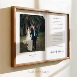 Song Lyrics Print/Wedding Song Photo Print Anniversary Gift Photo First Dance Wedding Songs - thumbnail 3