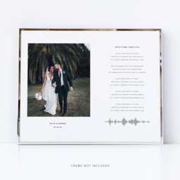 Song Lyrics Print/Wedding Song Photo Print Anniversary Gift Photo First Dance Wedding Songs - thumbnail 1