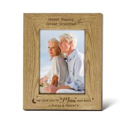 "Personalised Wedding Photo Frame Grandad Photo Frames Custom Mothers Day Gifts For Mum Grandma Nan Nanna Women Her 7""x 5" - thumbnail 3