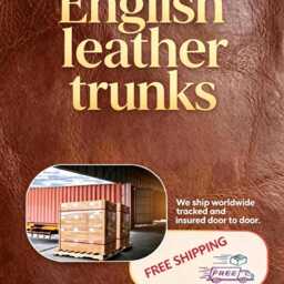 Leather Luxury Oak Aged Nightstands - Matching Pair English Handmade - thumbnail 3