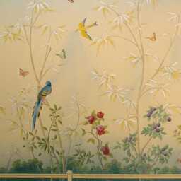 Chinoiserie Elegant Scenic Image in Pastel Palette Custom Made Printed - Art20 Window Roller Blind Regular & Blackout Or Wall Canvas - thumbnail 2
