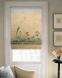 Chinoiserie Elegant Scenic Image in Pastel Palette Custom Made Printed - Art20 Window Roller Blind Regular & Blackout Or Wall Canvas - thumbnail 1