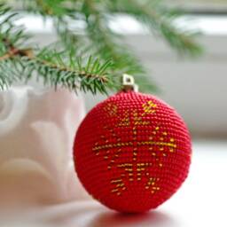 Christmas Ornaments Ball, Tree Decor, Beaded Balls, Home Decorations, Xmas Small Gifts For Kids, Gift, Modern - thumbnail 3