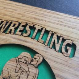 Wrestling Picture Frame - 5x7 Holds 3x4 Photo Decor, Gift, Mom Coach Wrestler Gift - thumbnail 3