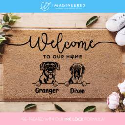 Customized Dog Doormat - Welcome To Your Dogs' Home Personalized Lover's Mat For Owners Custom - thumbnail 1