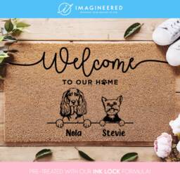 Customized Dog Doormat - Welcome To Your Dogs' Home Personalized Lover's Mat For Owners Custom - thumbnail 2