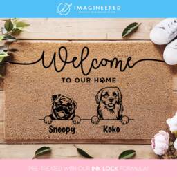 Customized Dog Doormat - Welcome To Your Dogs' Home Personalized Lover's Mat For Owners Custom - thumbnail 3