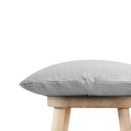 Muslin Pillowcase Crystal Grey - Gift Furnishings Interior