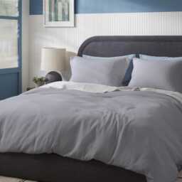 Muslin Pillowcase Crystal Grey - Gift Furnishings Interior - thumbnail 3