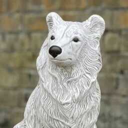 Garden Collie Dog Statue Concrete Figurine Memorial Sculpture Stone Garden Pet Ornament Dog Lover Gift Front Door Decoration - thumbnail 2